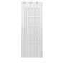 Porta a soffietto da interno in kit con vetri in PVC Bianca 82x210 cm mod. Sonia