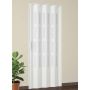 Porta a soffietto da interno in kit con vetri in PVC Bianca 82x210 cm mod. Sonia