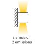 Applique led da parete colore bianco mod. Vigo 1