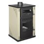 Stufa A Legna Con Forno 27,6Kw Termostufa boiler 38lt Elsa Beige