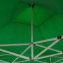 Gazebo richiudibile pieghevole 3 X 3 Verde ricoperto in PVC impermeabile