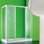 Box Doccia 75x160 CM in Acrilico mod. Mercurio 2 con apertura centrale