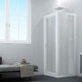 Box doccia pivotante 90x95 AP. 95 CM H 190 in Acrilico mod. Sigma Duo