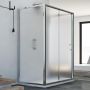 Box Doccia 3 lati 70x140x70 CM H185 stampato C mod. Replay Trio 1 Anta