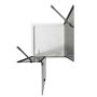 Box Doccia 80x90 CM H190 Trasparente con mod. Flip Black Anta + Fisso