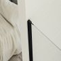 Parete doccia 80 CM 198 CM in vetro trasparente 8 MM mod. Walk in Black Lato