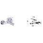 Miscelatore vasca con kit doccia Cromo con Leva monocomando mod. Alice