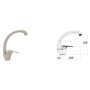 Miscelatore lavello laterale Avena con Leva monocomando mod. Alice