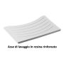 Lavatoio con mobile in nobilitato idrofugo W100 spessore 18 mm colore bianco 60x60 cm mod. Eco