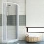 Box doccia 90x90 in PVC mod. Scorpione con apertura centrale