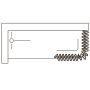 Box doccia sopravasca 70x150 in PVC mod. Nadia con apertura laterale