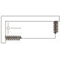 Box doccia sopravasca 70x150 in PVC mod. Nadia con apertura centrale