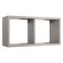 Mensola da parete 2 scomparti colore Rovere grigio 70x30 cm mod. Morgana Maxi