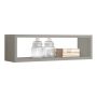 Mensola da parete rettangolare colore Marrone talpa 60x17 cm mod. Regolo