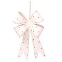 Fiocco di Natale per Albero Bianco in metallo ø 25x16 h4 cm
