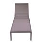Lettino in Alluminio Grigio 197x64 cm 30 cm mod. Seattle
