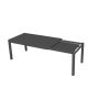Tavolo estensibile in Alluminio Antracite 160/220x90 cm 76 cm mod. Boston