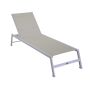 Lettino in Alluminio Bianco 195x55 cm 31 cm mod. Cleveland