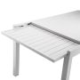 Tavolo estensibile in Alluminio Bianco 150/210x90 cm 73 cm mod. Sullivan