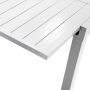 Tavolo estensibile in Alluminio Bianco 150/210x90 cm 73 cm mod. Sullivan